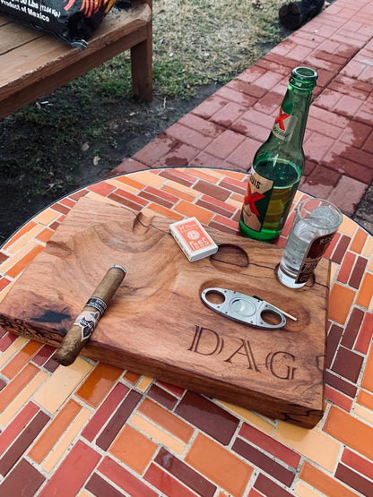 Black Walnut Cigar Ash Tray 13"x7.5"
